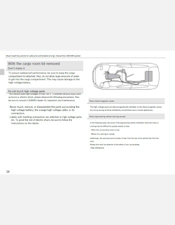 subaru impreza gu 2023-2024 owners manual in english